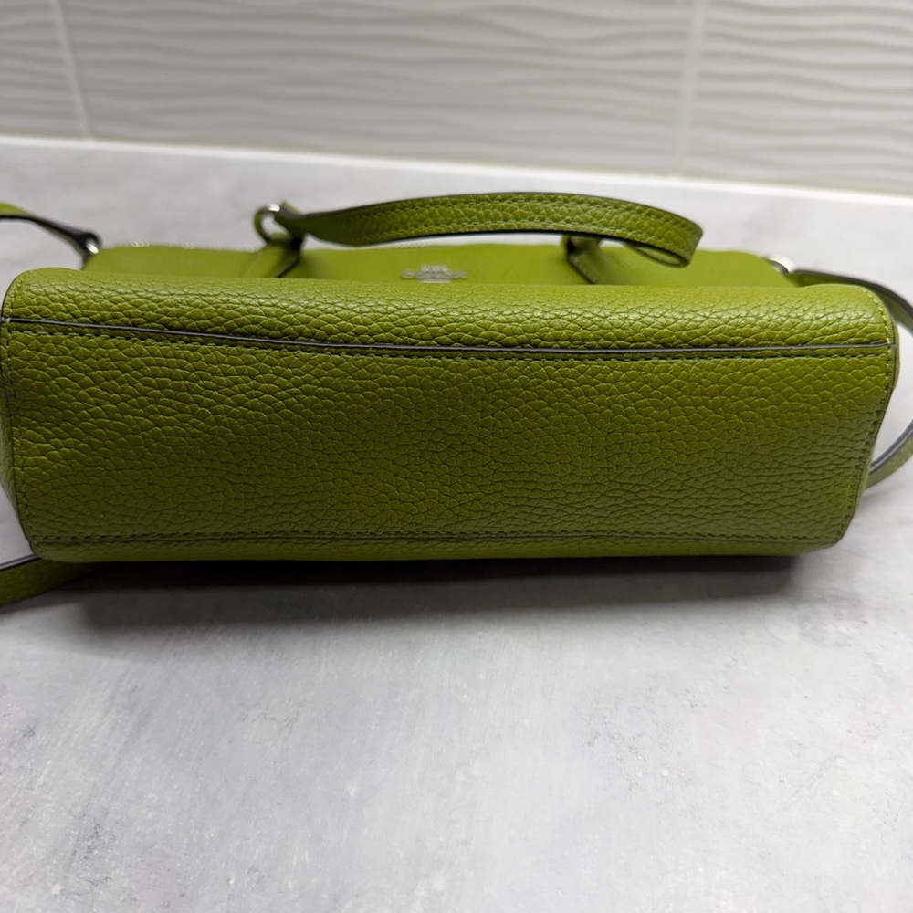 Coach Kelsey Satchel Green Pebbled Leather - Picture 3 of 10